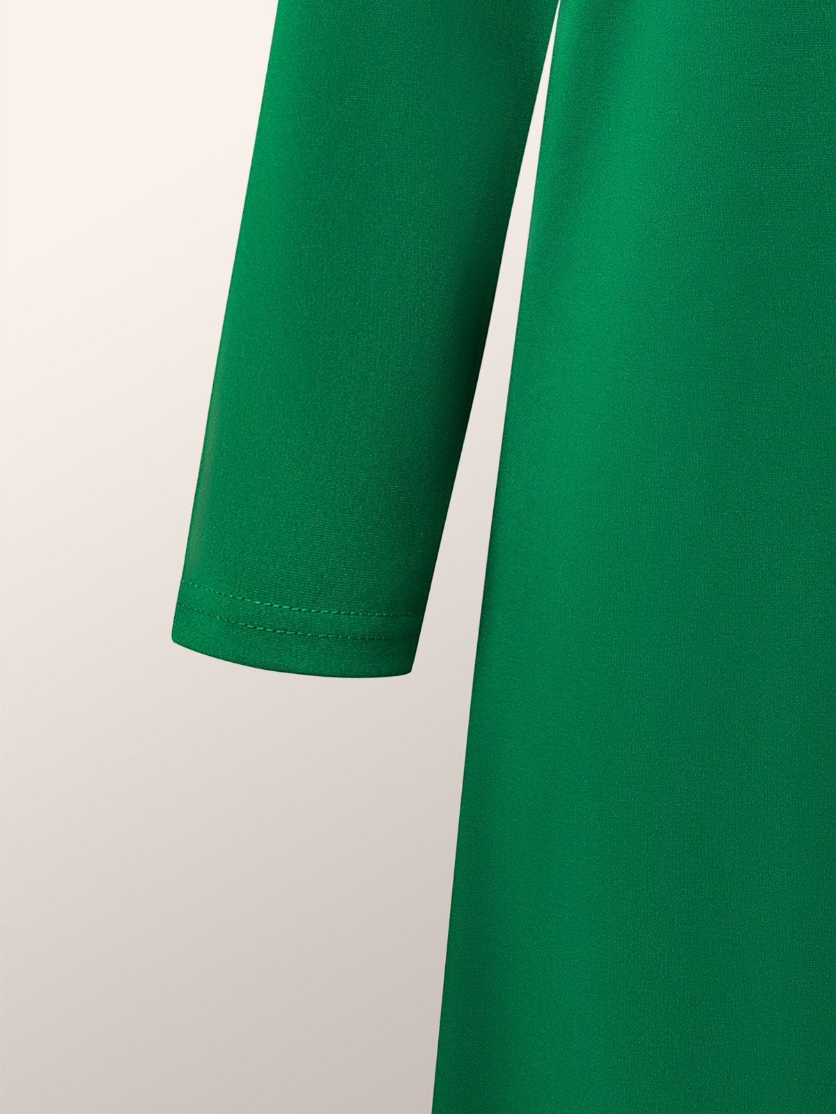 High Elasticity Loose Long sleeve H-Line Elegant Boat Neck Dress
