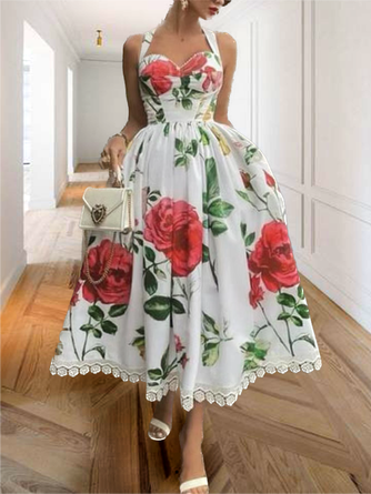 Regular Fit Elegant Spaghetti Wedding Guest Dress