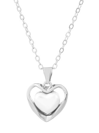 Elegant Heart Shaped Pearl Pendant Necklace Urban Casual Women's Jewelry