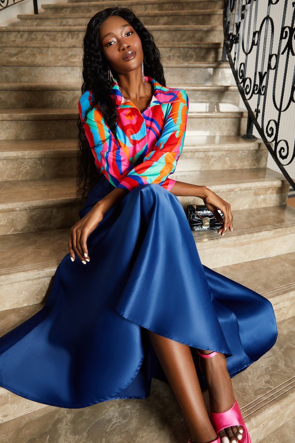 Regular Fit Elegant Plain Skirt