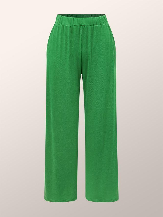 Color Block Loose Elegant Fashion Pants