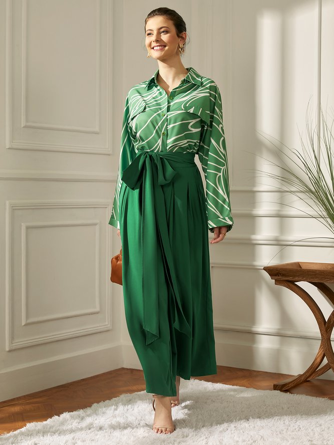Regular Fit Plain Casual Pants