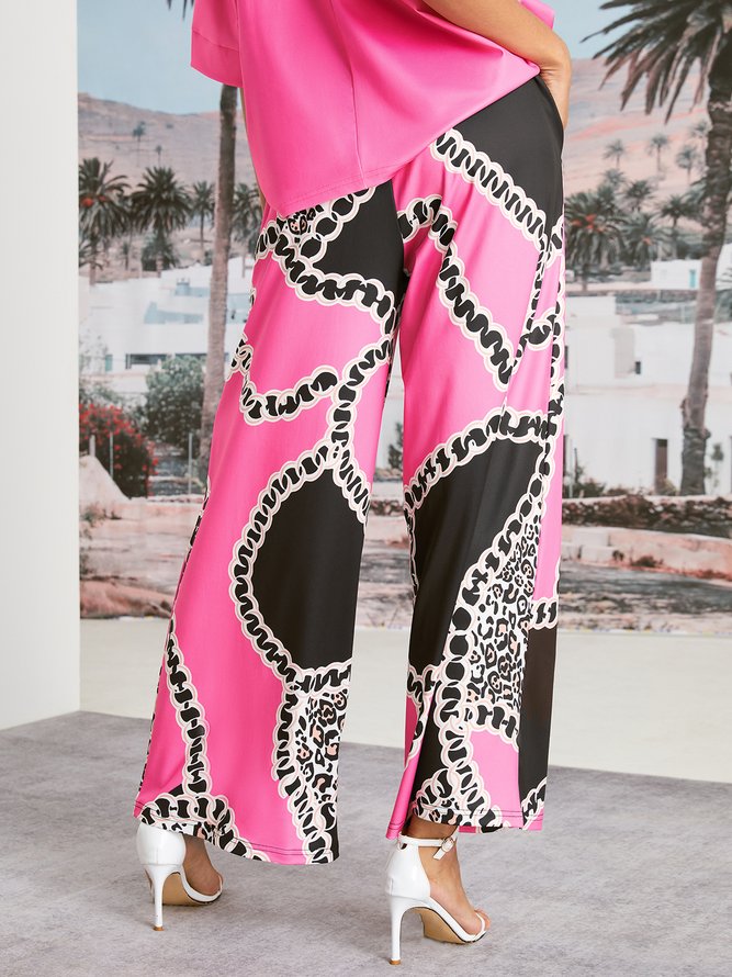 Loose Abstract Casual Pants