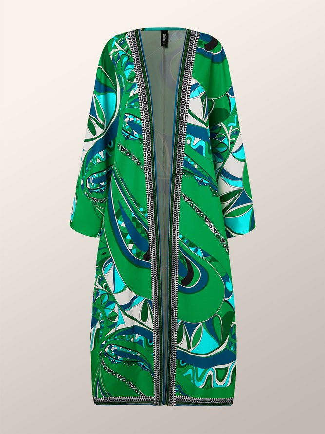 Oversize Vacation Long sleeve Summer Kimono