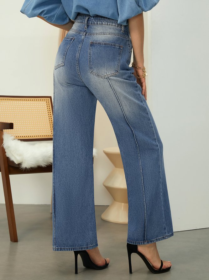 Daily Denim Regular Fit Plain Casual Jeans