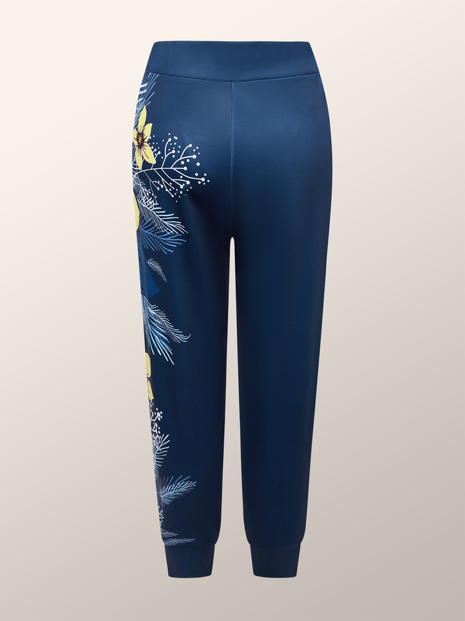 Regular Fit Urban Floral Daily Pants