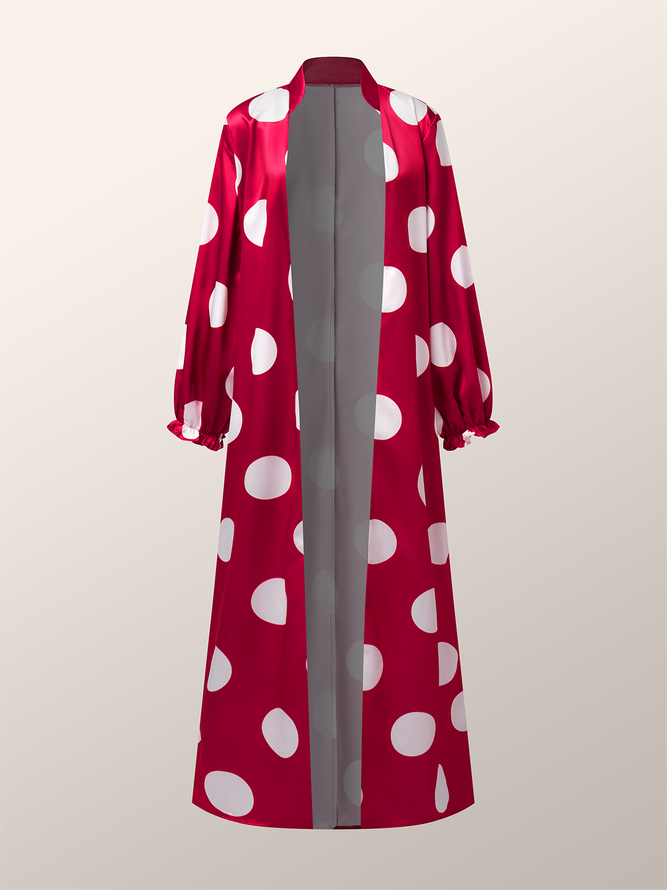Lightweight Long Sleeve Urban Geometric Loose Long Kimono
