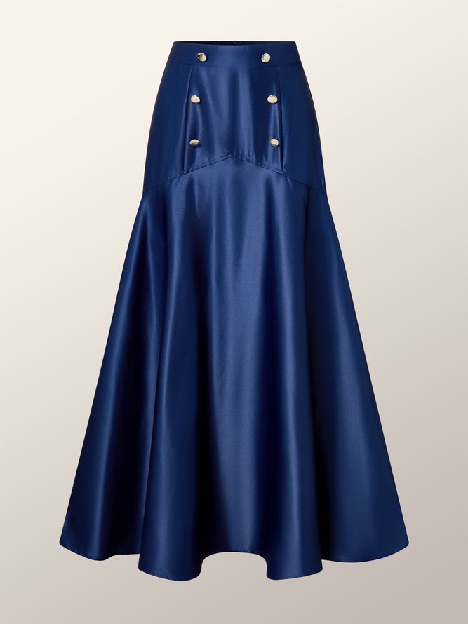 Regular Fit Elegant Plain Skirt