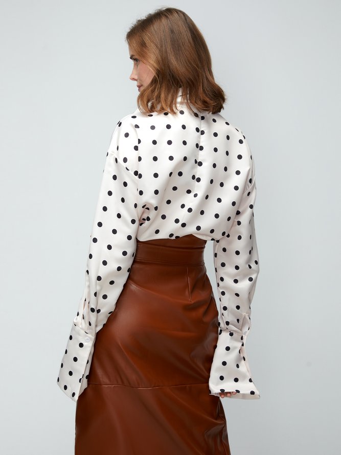 Statement Loosen Polka Dots Daily Top