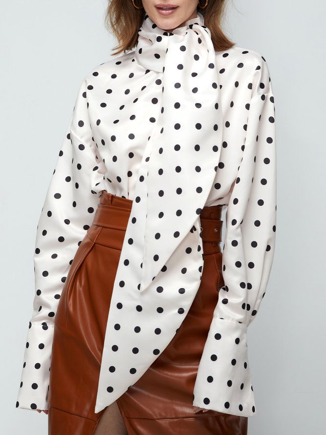 Statement Loosen Polka Dots Daily Top