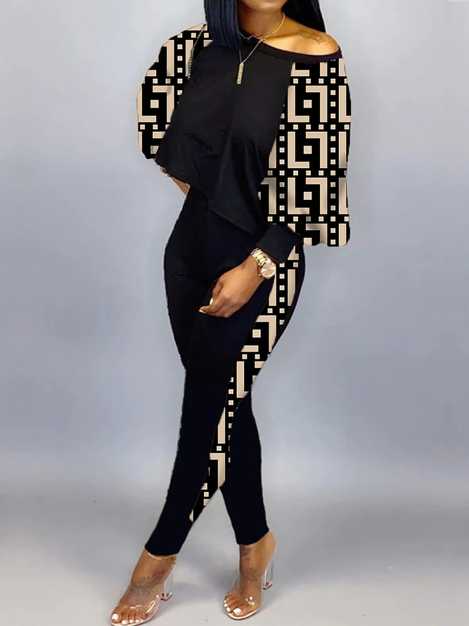 High Elasticity Loose Asymmetrical Casual Long sleeve Sweatshirt