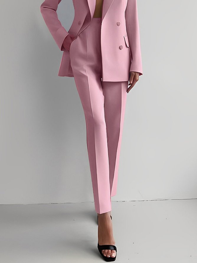 Regular Fit Plain Elegant Fashion Pants