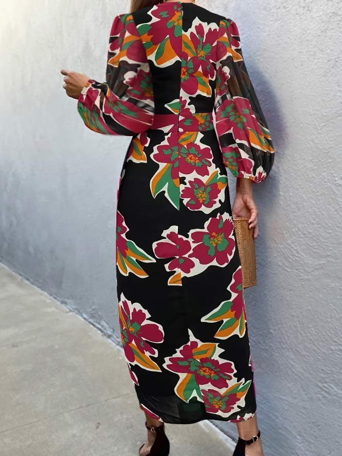 Wedding Guest V Neck Elegant  Dress