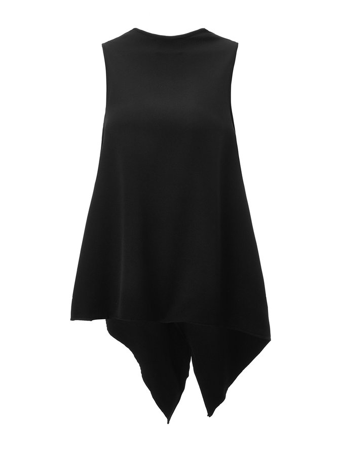 Elegant Turtleneck Shift Solid Top