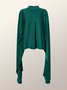 Elegant Plain Regular Fit Blouse