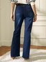 Denim Plain Urban Fashion Pants