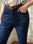 Denim Plain Urban Fashion Pants