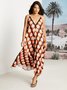 Vacation Loose Sleeveless Spaghetti Long Dress