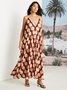 Vacation Loose Sleeveless Spaghetti Long Dress