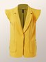 Loose Urban Plain Lapel Collar Blazer