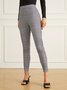 High Elasticity Tight Plaid Urban Fashion Slim fit Pants