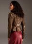 Regular Fit Elegant Crew Neck Long sleeve Jacket