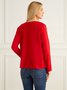 Long sleeve Loose Plain Elegant Blouse