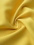 Long sleeve Loose Plain Stand Collar Lantern Sleeve Dress