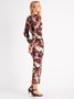 Floral Elegant Skinny Long Sleeve Midi Dress