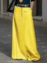 Urban Plain Regular Fit Long Skirt