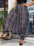 Urban Oversize Geometric Long Cargo Pants