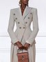Plain Lapel Collar Regular Fit Urban Blazer