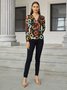 Daily Regular Fit Geometric Long Sleeve Top