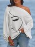 Summer Lightweight Asymmetrical Neck Loosen Vacation Top