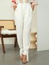 Regular Fit Elegant Plain Fashion Pants