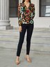 Daily Regular Fit Geometric Long Sleeve Top
