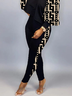 High Elasticity Tight Casual Geometric Casual Long Pants