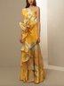 One Shoulder Elegant Wedding Guest Dress