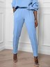 Casual Plain Regular Fit Fashion Pants